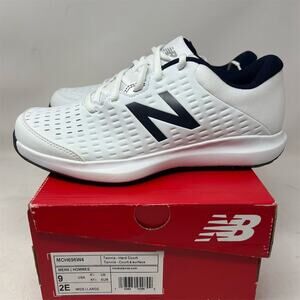 New Balance Men's Tennis Shoes White Size 9 Wide Sneakers